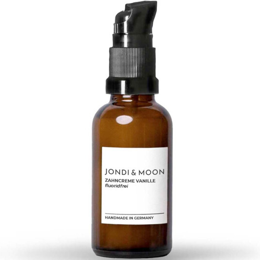 Naturlig tannkrem Jondi & Moon Vanilla Pumbe flaske 50 ml.