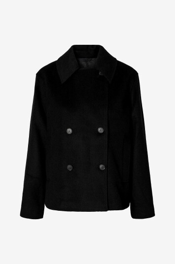Selected Femme Jakke slfAlma Wool Blend Svart