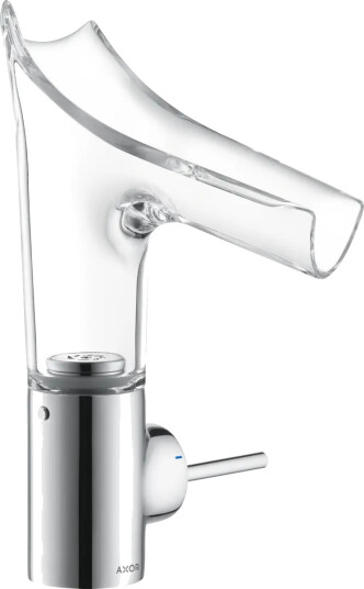 HANSGROHE AXOR STARCK V 140 SERVANTARMATUR KRYSTALLGLASS/KROM