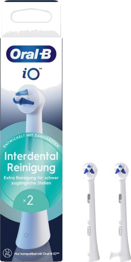 Oral B iO Interdental Tannbørstehoder hvit 2 stk Oral B iO Interdental Tannbørstehoder hvit 2 stk