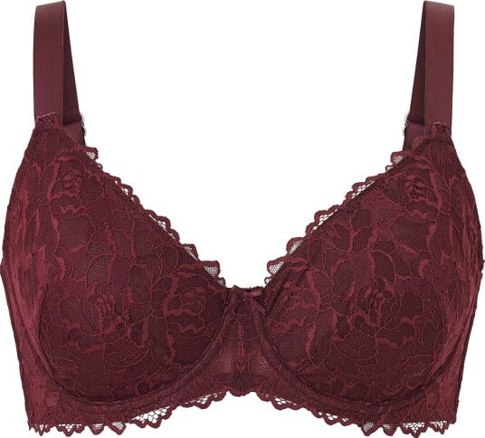 Ellos Plus collection Spile BH i blonde Rød