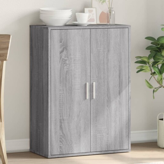Skjenk grå sonoma 60x31x84 cm konstruert tre 8721012493926
