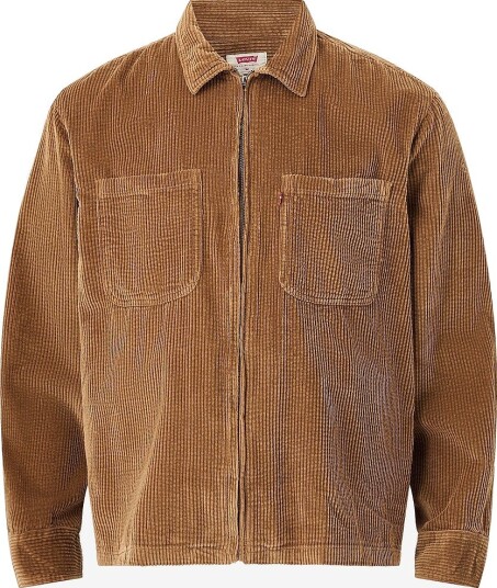 Levi's Skjorte Ports Boxy Zip Up Brun