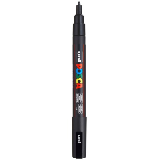 Posca Posca Marker PC-3M Fine Black Posca Posca Marker PC-3M Fine Black