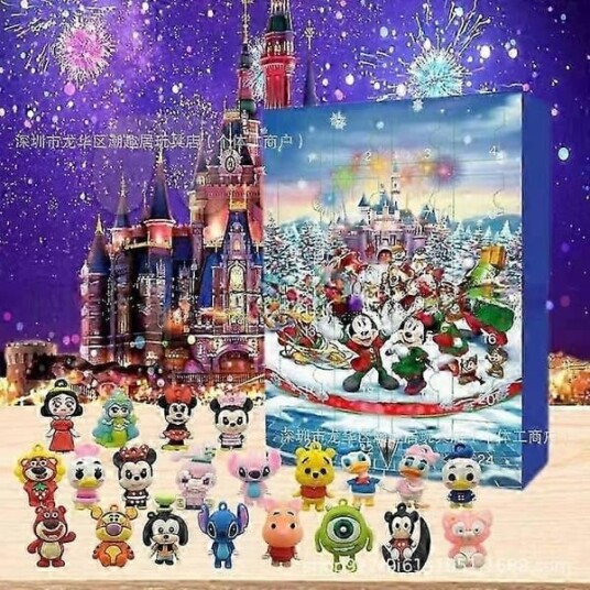 Julekalender   24 Nedtelling Disney Søte Mikke Ornamenter Mikke Mus Håndlaget Blind Box Dukke Dekor Disney E