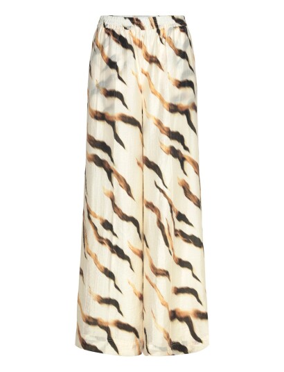 ROUGE EDIT Roualana Hw F/L Wf Trouser/1 Multi/patterned 34