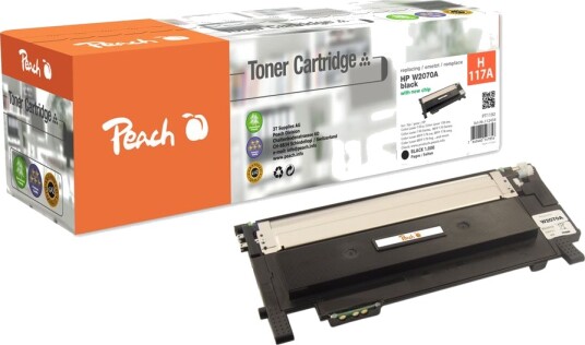 Peach-tonerkassetter som passer HP 117A Toner Svart W2070A