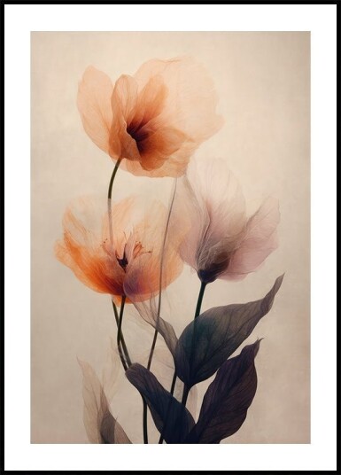 Ethereal Blossoms Plakat Plakat / 40x50cm