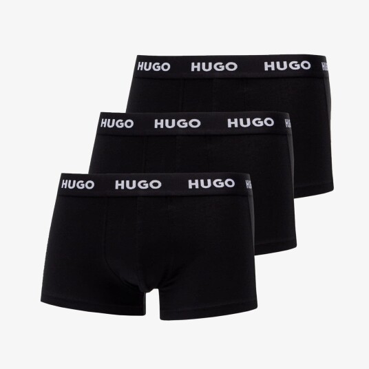 Boxershorts Hugo Boss Logo Waistband Trunks 3 Pack Black XL