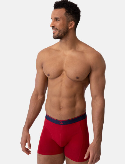 Danish Endurance Men"s Bamboo Trunks   Red   M