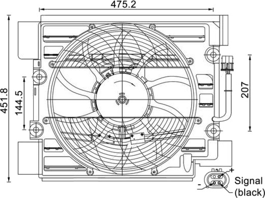 Ventilator, klimaanlegg MAHLE ORIGINAL ACF 24 000S
