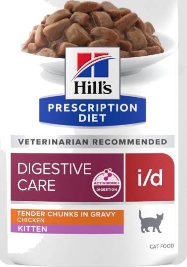 Hill's Prescription Diet i/d Kylling Våtfôr for Kattunger 24x85g Reseptfôr