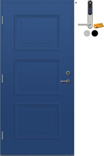 Ytterdør Bygg1 Moi med Yale Doorman Classic Home