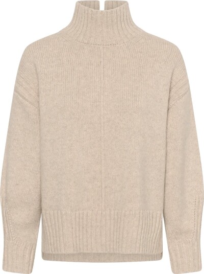 Soaked Slmoline High-Neck Pullover - Beige - M