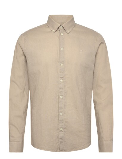 Casual Friday Cfanton Bd Ls Linen Mix   Beige   M