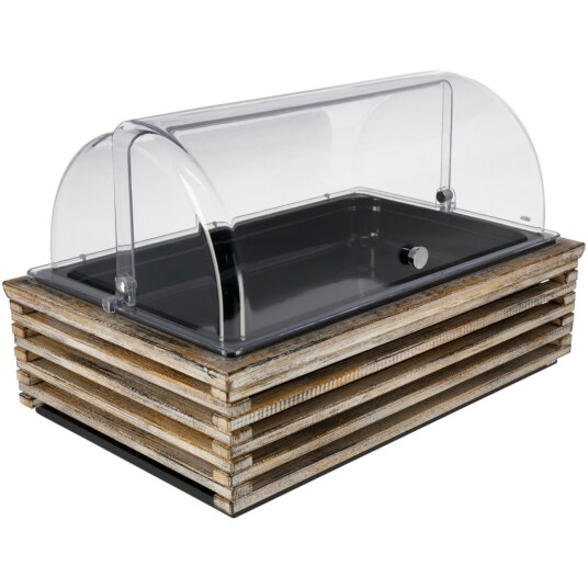 VEGA Buffetsystem komplett Natchez 6,5 cm melamin svart GN 1/1; Størrelse GN 1/1, 57.5x37x27.7 cm (LxBxH); Vintagehvit/Transparent/Hvit; Rektangulær