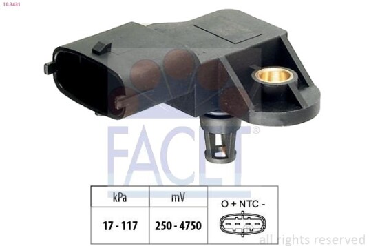 FACET 10.3431 Lufttrykksensor, høydetilpasning