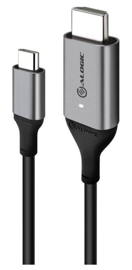 Alogic Ultra 4K HDMI til USB-C kabel 1m 60Hz Aluminium