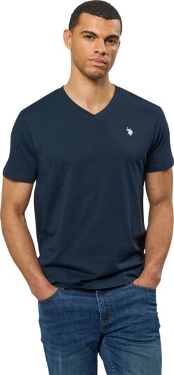 U.S. Polo Assn. Uspa T-Shirt V-Neck Cem Men - Navy - L