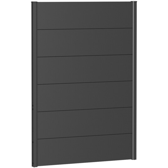 BIOHORT VEGGPANEL FOR LEVEGG UTEN AKRYLGLASS 100X135 MØRK GRÅ METALLIC
