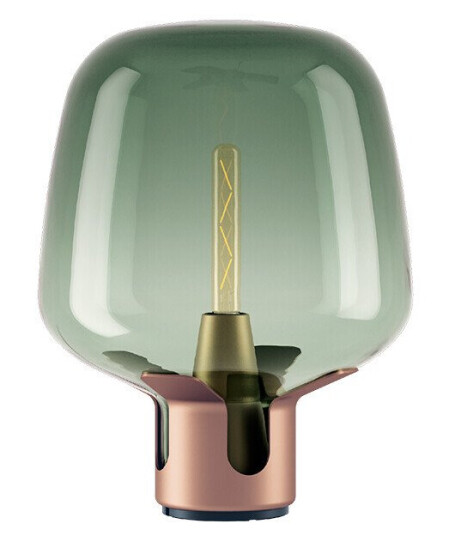 Lodes Flar Bordlampe Medium Terra/Turquise