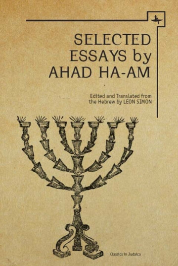 Ahad Haam Selected Essays Ahad Haam Selected Essays