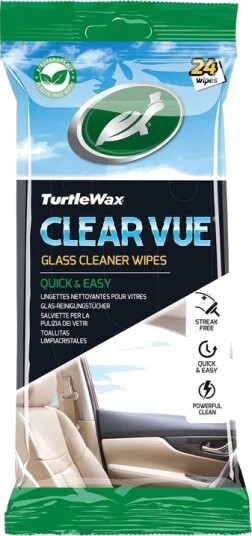 Turtle Wax Clear Vue Glass Renseservietter til bilinteri??r 24 stk