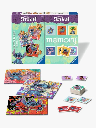 Ravensburger Disney Stitch 3-i-1 Memory og Puslespill for Barn Ravensburger Disney Stitch 3-i-1 Memory og Puslespill for Barn