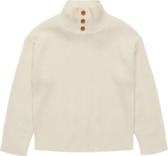 FUB Buttom Up Sweater Cream 130 FUB Buttom Up Sweater Cream 130