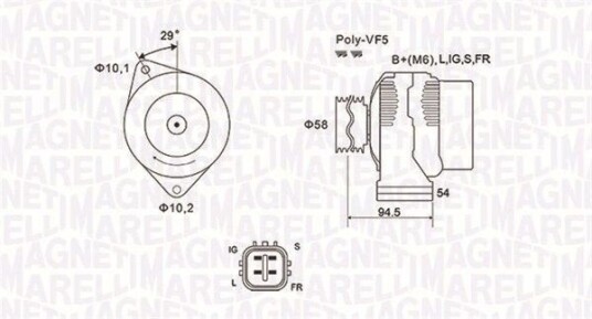 Dynamo MAGNETI MARELLI 063731721010