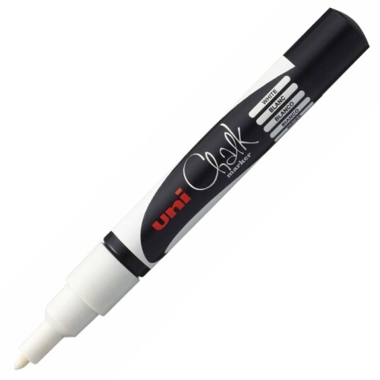 Uni Chalk Marker PWE-5M White Uni Chalk Marker PWE-5M White