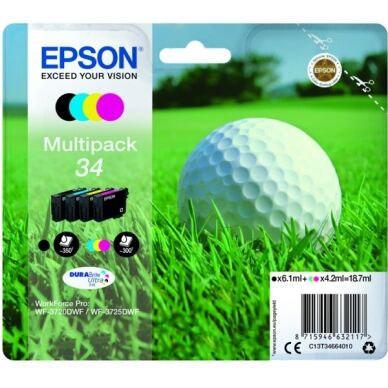 Epson Blekkpatron MultiPack Bk,C,M,Y T3466 Epson Blekkpatron MultiPack Bk,C,M,Y T3466