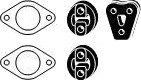 HJS 82 44 7727 Monteringssett, eksosanlegg