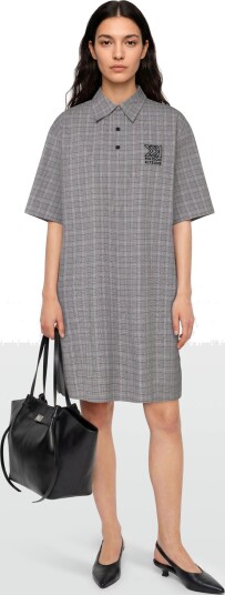 Maison Kitsune Buttoned Polo Dress Black 40