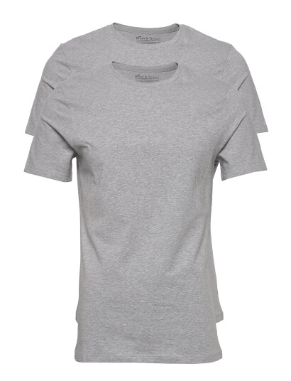 Bread & Boxers 2-Pack Crew Neck - Grey - L
