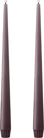 Ester & Erik LED kronelys 30 cm lilla 2 pk