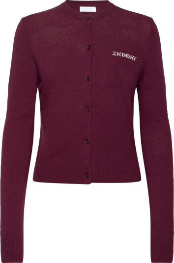 2NDDAY 2Nd Vinny Tt - Soft Wool Blend - Burgundy - XXS 2NDDAY 2Nd Vinny Tt - Soft Wool Blend - Burgundy - XXS
