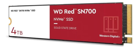 WD Red SN700 4TB M.2 PCIe 3.0 NVMe SSD for NAS