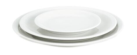 Pillivuyt Bourges tallerken flat hvit, Ø 16,5 cm
