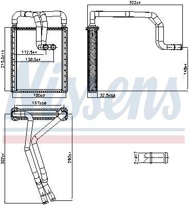 Varmeapparat register NISSENS 707326