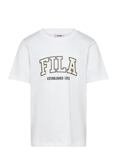 FILA Rifredi Regular Graphic T Shirt White 134 140 FILA Rifredi Regular Graphic T Shirt White 134 140