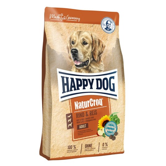 Happy Dog Naturcroq Biff & Ris 15 kg