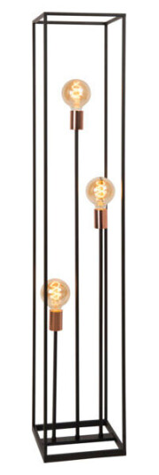 Lucide Arthur Gulvlampe 3xE27 40W Sort - 91808 Lucide Arthur Gulvlampe 3xE27 40W Sort - 91808
