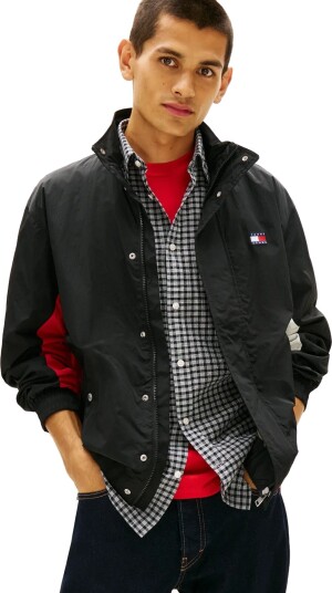 Tommy Jeans Tjm Heritage Flag Jacket Ext   Black   XXL