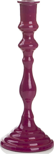 Enjoy Design Lysestake Karo cerise H:24 Ø:9cm Enjoy Design Lysestake Karo cerise H:24 Ø:9cm