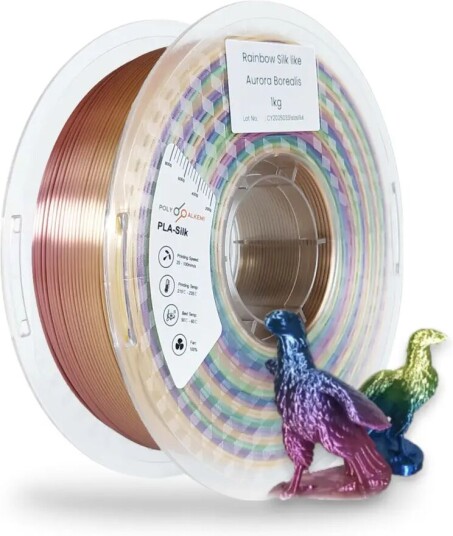 Polyalkemi Pla Silk Rainbow Aurora Borealis