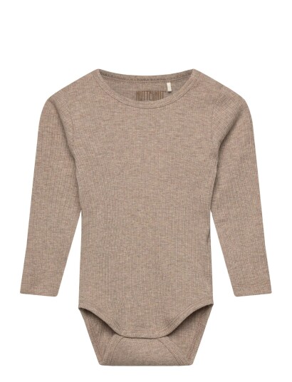 Huttelihut Body Ls Rib Beige 68