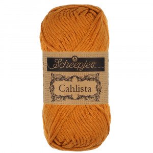 Scheepjes Cahlista Garn Unicolor 383 Ginger Gold Scheepjes Cahlista Garn Unicolor 383 Ginger Gold