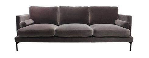 Bonham sofa 3-seter huckleberry/svart