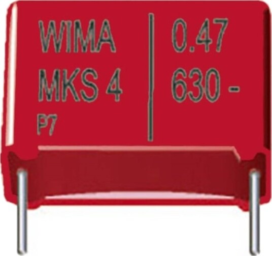 Wima Mks 4 2,2Μf 10% 630V Rm 37,5 1 Stk. Mks Foliekondensator Radial 2,2 Μf 630 V/Dc 10% 37,5 Mm L X B X H 41,5 X 15 X 26 Mm